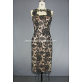 Woman's Lace Open Back Cocktail Party Dress